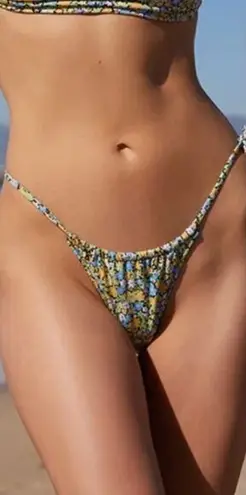 NEW Rhythm Free People Carrie Itsy Bikini Bottom, size XS Blue