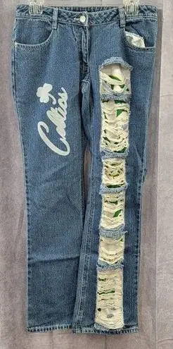 Boston Celtics NBA Hardwood Classics Denim Jeans by Carl Banks Women's Size 9 Blue