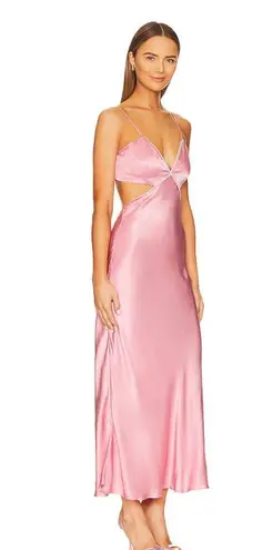 Bardot NWT Rome Diamonte Slip Dress in Blush Pink, size 6
