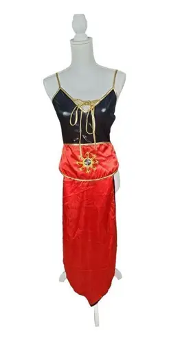 Yandy Ninja Costume Large Samurai Dragon Lady Fancy Dress Red Warrior Halloween