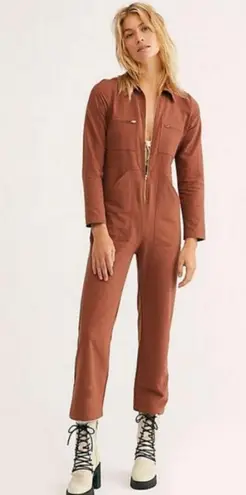 Rachel Pally ππ Winter Linen Canvas Shelby Jumpsuit ~ Masala Brown Small S NWT