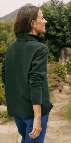 Frank & Eileen • patrick popover henley sweatshirt in evergreen sz L Green Size L