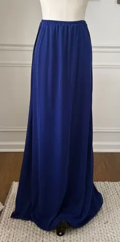 XScape Royal Blue Formal Straight Maxi Skirt Stretchy 6