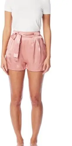 LBLC THE LABEL Gabby Vegan Silk Shorts Size Medium New with Tags Pink