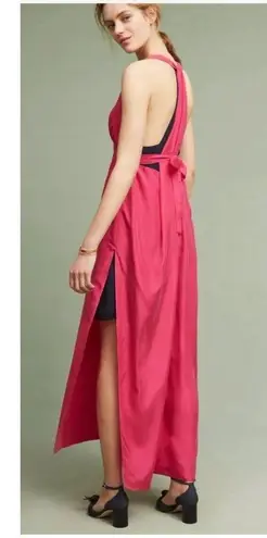 Moulinette Soeurs Chania Dress Size 6 Silk Berry Pink Grecian FLAWED NEW TAGS