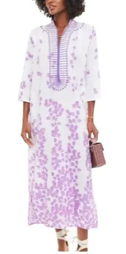 Tuckernuck Ro’s Garden Exclusive Lavender Leaf Clorinda Kaftan S *flaw