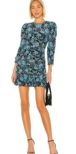 Tanya Taylor ππ Raven Dress ~ Paisley Floral Blue Print 6 NWOT Drop Waist Silk