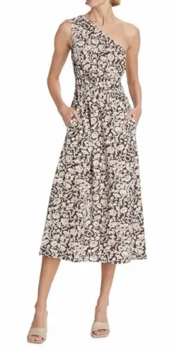Rails  Selani Floral One Shoulder Midi Dress in Russet Floral Size XS - Image 1