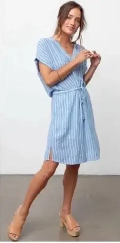 Rails Emma Mini Dress in St. Germain Stripe Blue Small