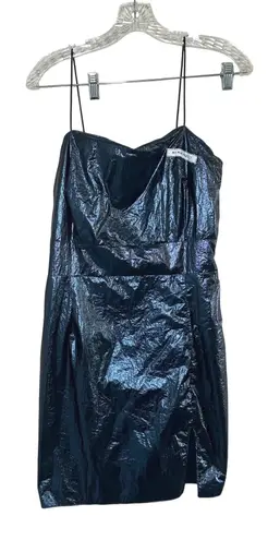 NWT My Mum Made It Mini Dress Party Club Cocktail Sleeveless Slit event costume Blue Size L