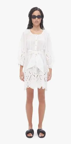 Natalie Martin 💕💕 Alex Short Dress Tangier Border Embroidered Salt Medium M NWT