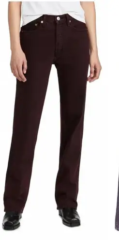 RE/DONE 90s High Rise Loose Jeans Wine Dipped Denim Size 29