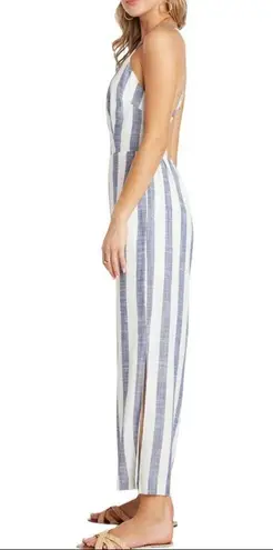 WILLOW Eli Open Back Linen Blend Jumpsuit Medium NWT