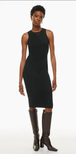 Aritzia Wilfred Moonstruck Dress Midi Black