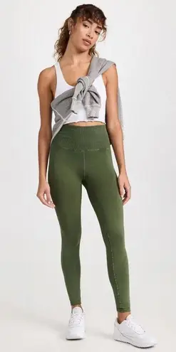Free People Movement NWOT (SET) GOOD KARMA LEGGING & CROP TOP SET SECRET MOSS$126