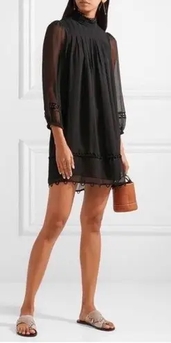 Apiece Apart La Sierra Silk Shift Dress Black size XS