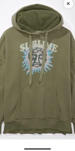 American Eagle AE Sublime Graphic Big Hug Hoodie Oversized 