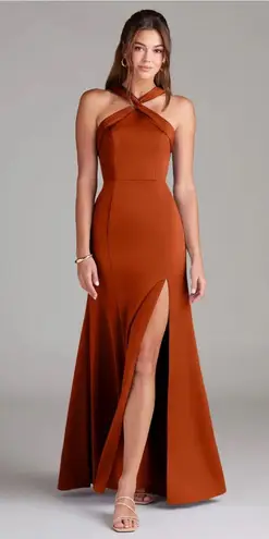 Azazie Rust Dress