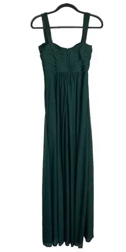 Birdy Grey Empire Waist Bridesmaid Gown Chiffon Size Small Emerald Green