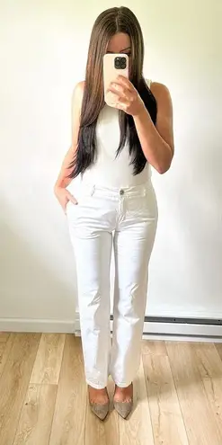 Max Mara Weekend White W12 straight Leg Pants sz 4