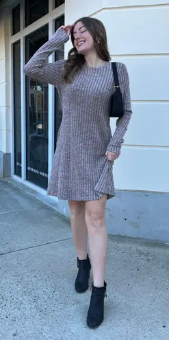 Boutique NWT Beige Sweater Dress 