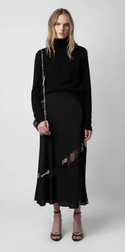 Zadig & Voltaire AMEE WING EMBOSSED IGUANA