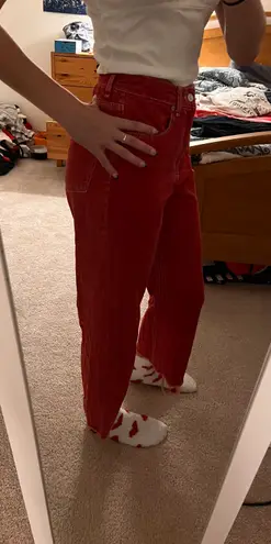 ZARA red  jeans