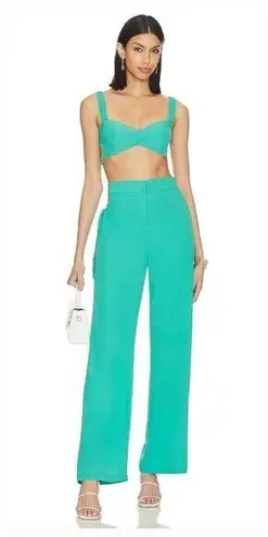 MORE TO COME Torie Pant Set in Turquoise XS Green