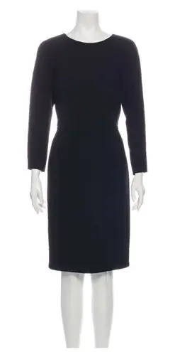 Oscar de la Renta SZ 10 black wool Dress