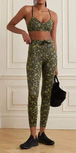 THE UPSIDE Lili Midi printed stretch Leggings Green Size 6