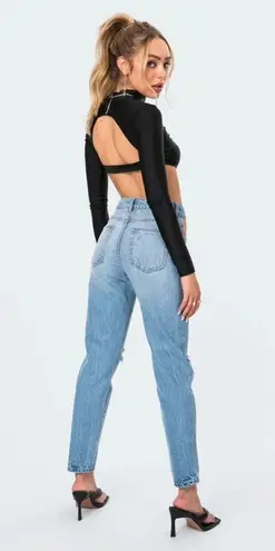 Edikted Polly Pocketless Mom Jeans