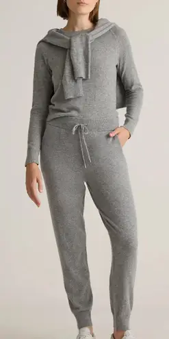Quince 100% Mongolian Cashmere Sweatpants heather Gray Xl