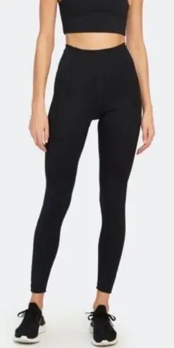 Girlfriend Collective REVOLVE HIGH WAIST BLACK LEGGING PANTS S