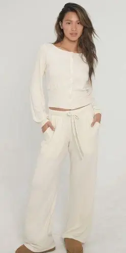 FORM For You Womens Lounge Set Knit Cardigan Pants Viscose Wool Blend Size M/L Size M