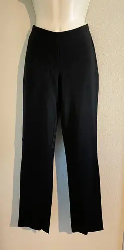 Bebe NWOT  side zip straight leg black slacks. Sz 0