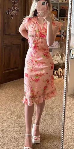 Source Unknown Vintage Style Floral Dress