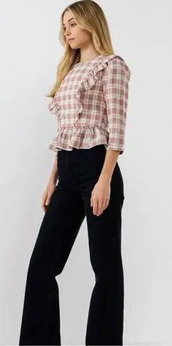 English Factory Plaid Top