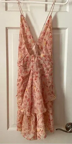 ZARA Pink Floral Chiffon Summer Mini Dress 'The Piper Dress'