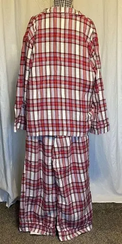 J.Crew  Women's Flannel Pajama PJ Set In Vintage Plaid Style BD210 Size XL NEW