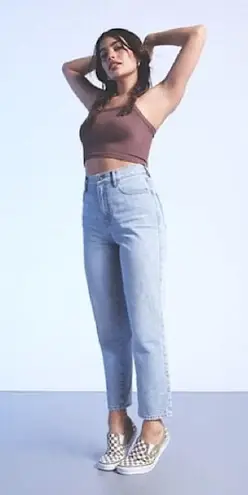 Cello CELIO 80’s STYLE DENIM SEXY MOM JEANS:PLEATED HIGH RISE, STRAIGHT DISTRESSED LEG