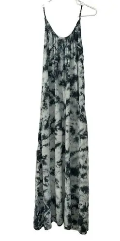 Kiwi & Punch Tie Dye Gray & White Maxi Dress(Size Medium)