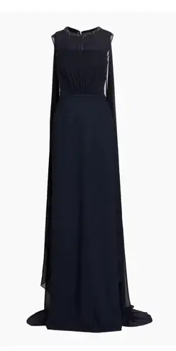 Neiman Marcus Teri Jon by Rickie Freeman Gown navy Blue size 4