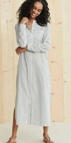 Jenni Kayne Capri Caftan Dress in Navy Stripe Size S LIKE NEW