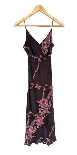 Tracy Reese Vintage Floral Beaded Slip Dress Womens Medium Knee Length Night Out