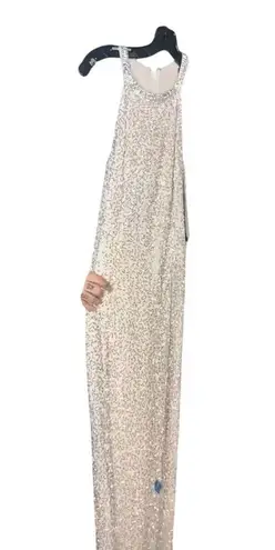 Mac Duggal 93742 Beaded High Neck Column Gown, Size 4 New w/ Tag Sold Out Online