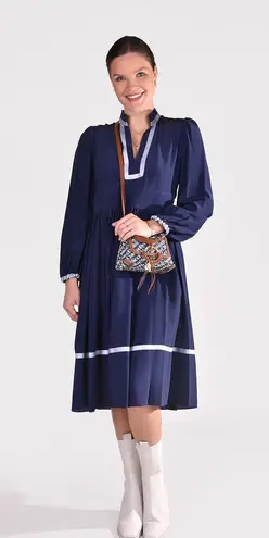 See By Chloe SEE BY CHLOÉ Satin-Trimmed Silk-Crepe Midi Dress