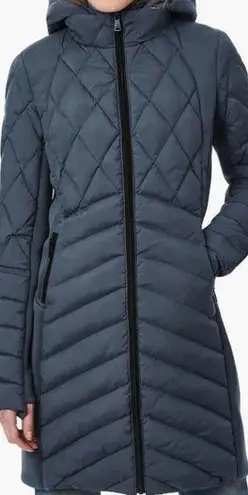 Bernardo Performance Mixed Media Water Resisant Quilted Puffer Jacket Size S