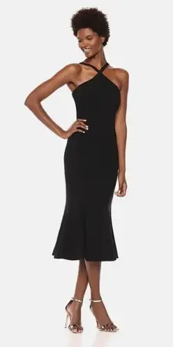 Dress the Population  Tessa Crepe Mermaid Midi Dress In Black