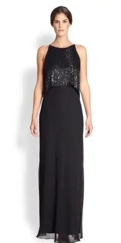 Aidan Mattox Beaded Chiffon Gown