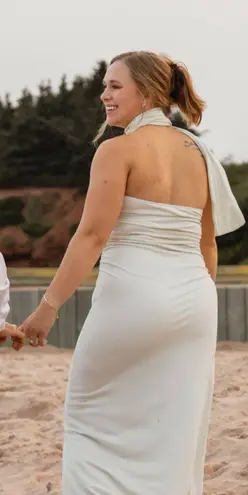 Yellow Formal Dress Size L